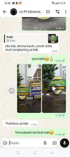 Testimonial Papan Bunga Pernikahan darmajaya