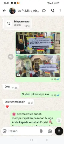 Testimonial Papan Bunga darmajaya