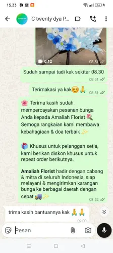Testimonial Standing Flower darmajaya