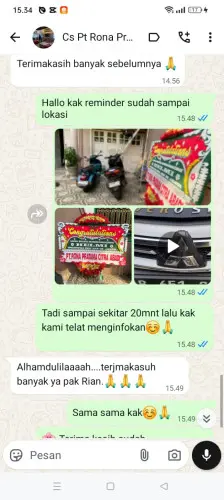 Testimonial Papan Bunga darmajaya