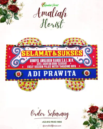 Karangan Bunga Ucapan Selamat darmajaya